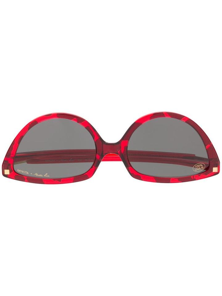 Mykita X Martine Rose Giraffe Sunglasses - Red