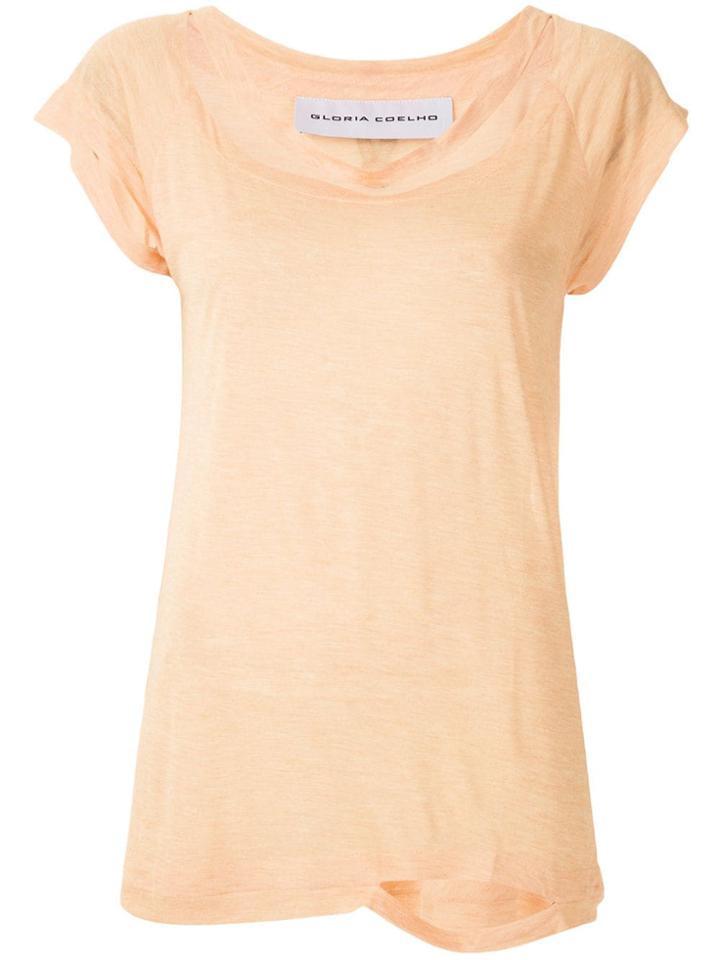 Gloria Coelho Cut Out Details Blouse - Orange