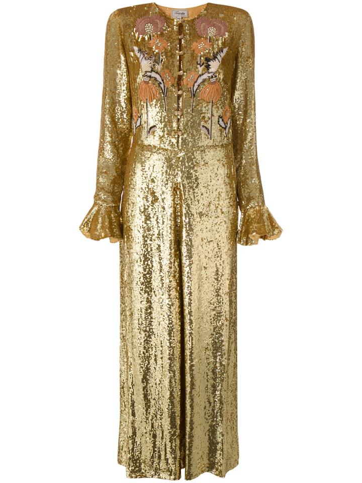 Temperley London Wild Horse Jumpsuit - Metallic