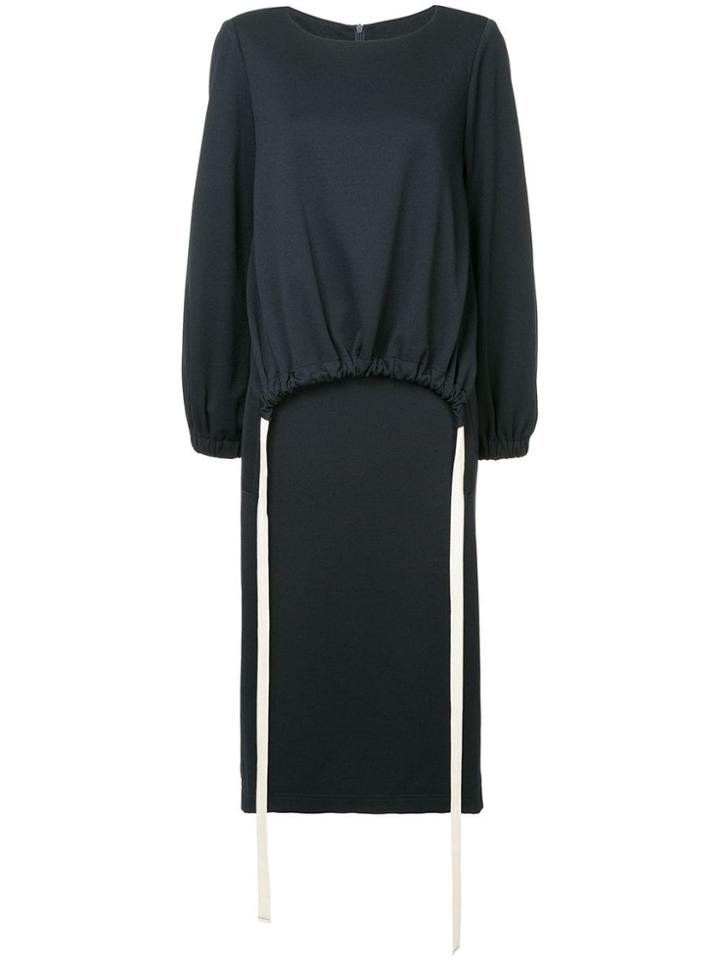 Tibi Layered Jersey Dress - Blue