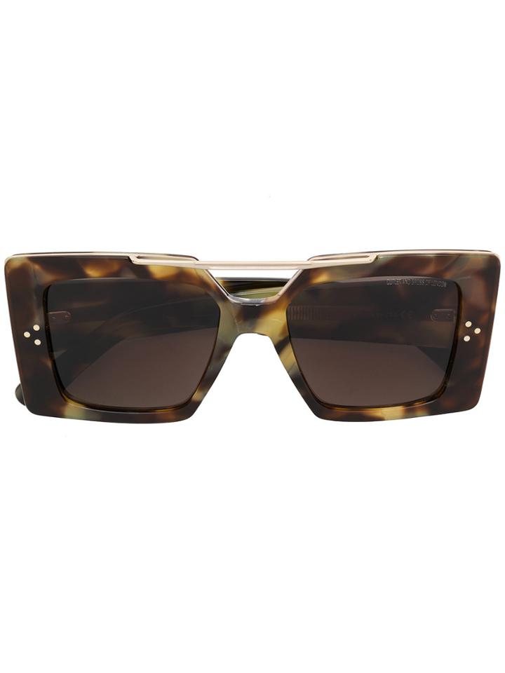 Cutler & Gross Ltd Edition Square Framed Sunglasses - Nude & Neutrals