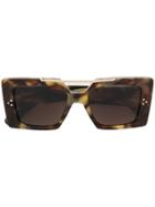 Cutler & Gross Ltd Edition Square Framed Sunglasses - Nude & Neutrals