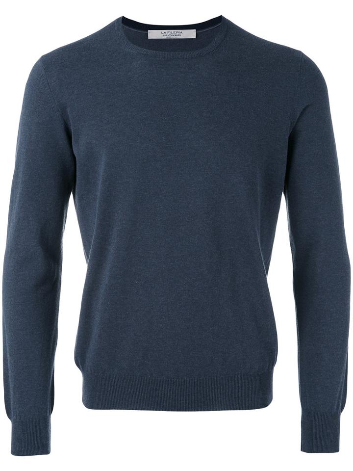 La Fileria For D'aniello - Crew-neck Jumper - Men - Cotton - 56, Blue, Cotton