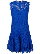 Ermanno Scervino Floral Lace Dress - Blue
