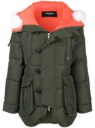 Dsquared2 Oversized Padded Coat - Green
