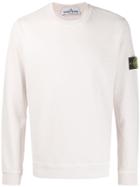 Stone Island Logo Crewneck Sweatshirt - Neutrals