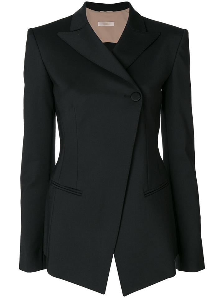 Ssheena Open Back Blazer - Black