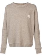 The Elder Statesman Palm Tree Sweater - Brown