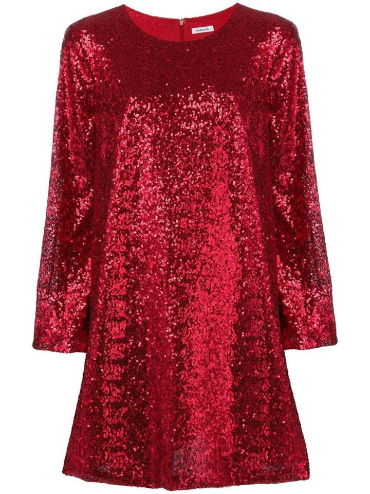 P.a.r.o.s.h. Sequined Mini Dress - Red