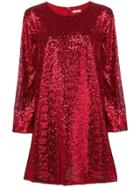 P.a.r.o.s.h. Sequined Mini Dress - Red