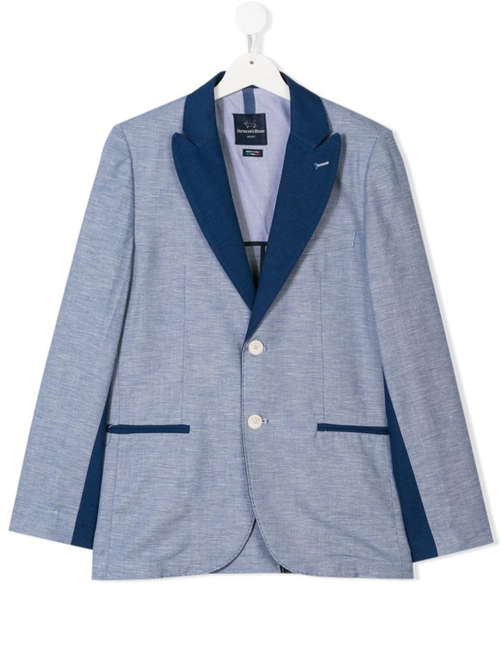 Harmont & Blaine Junior Teen Peaked Lapels Blazer - Blue