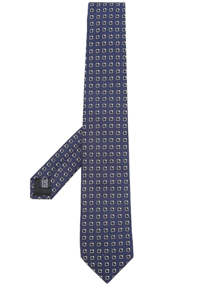 Cerruti 1881 Geometric Print Tie - Blue