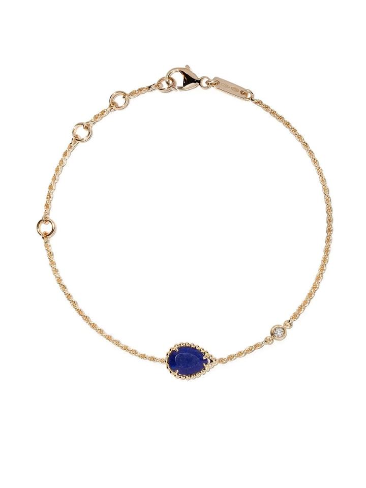 Boucheron 18kt Yellow Gold Serpent Bohème Diamond And Lapis Lazuli Xs