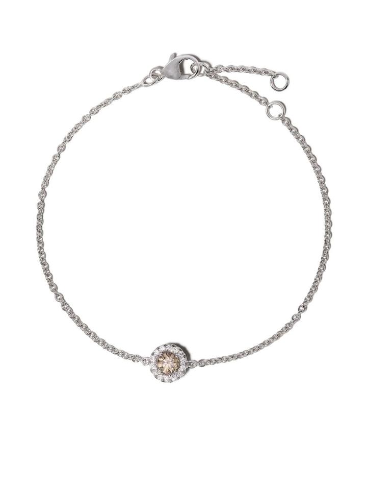 De Beers 18kt White Gold De Beers Aura Fancy Coloured Diamond Bracelet