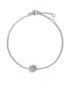 De Beers 18kt White Gold De Beers Aura Fancy Coloured Diamond Bracelet