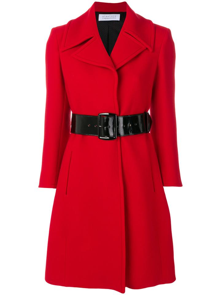 Gianluca Capannolo Classic Fitted Coat - Red