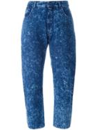 Mm6 Maison Margiela Cropped Jeans, Women's, Size: 40, Blue, Cotton