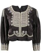 Isabel Marant Cropped Amity Jacket - Grey