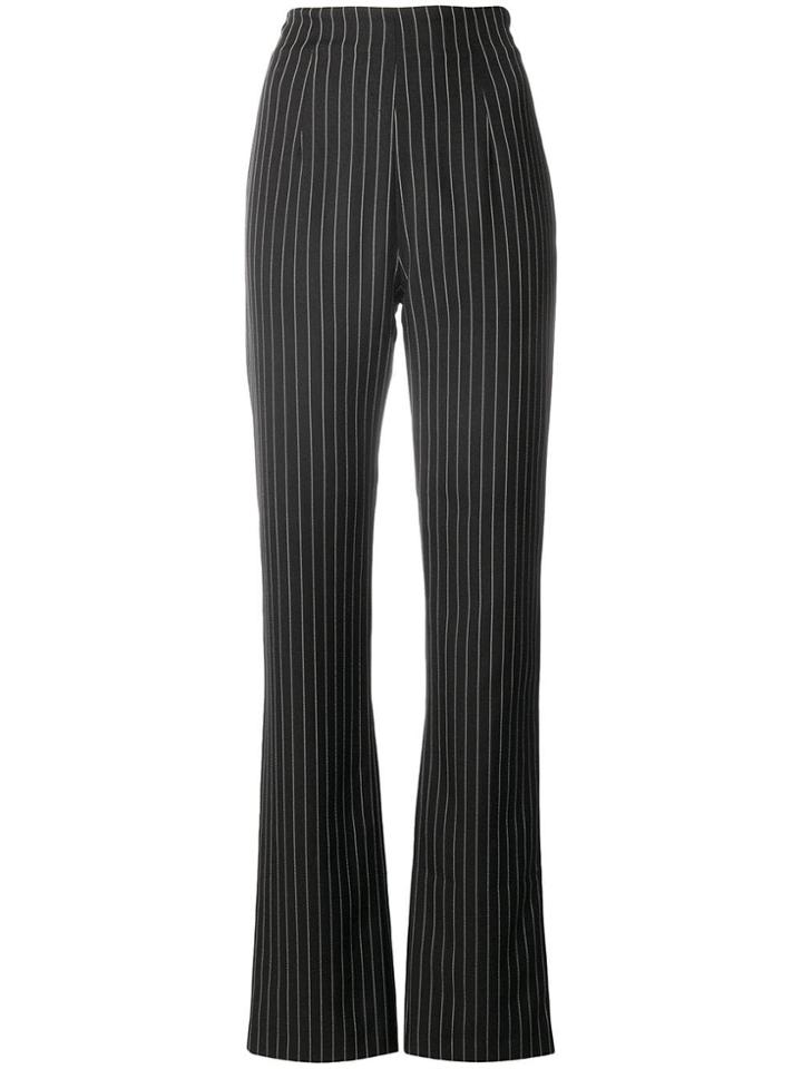 16arlington Pinstripe Tailored Trousers - Black