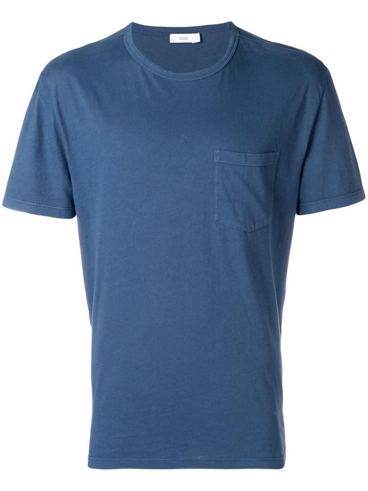 Closed Chest Pocket T-shirt - Blue
