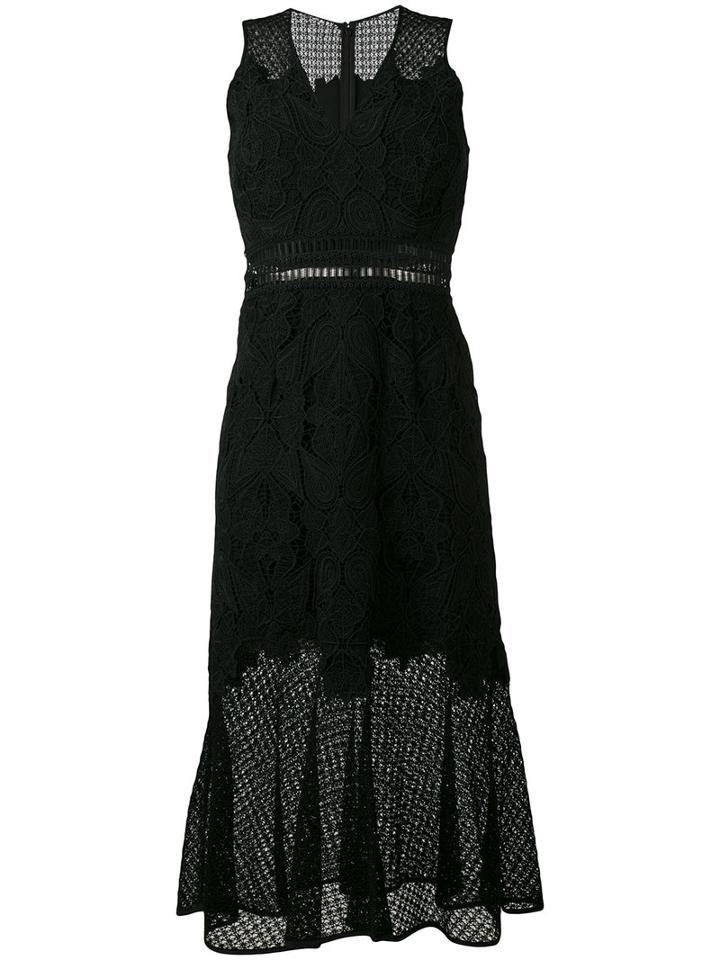 Jonathan Simkhai - Sleeveless Lace Trumpet Dress - Women - Polyester/spandex/elastane/acetate/viscose - 10, Black, Polyester/spandex/elastane/acetate/viscose