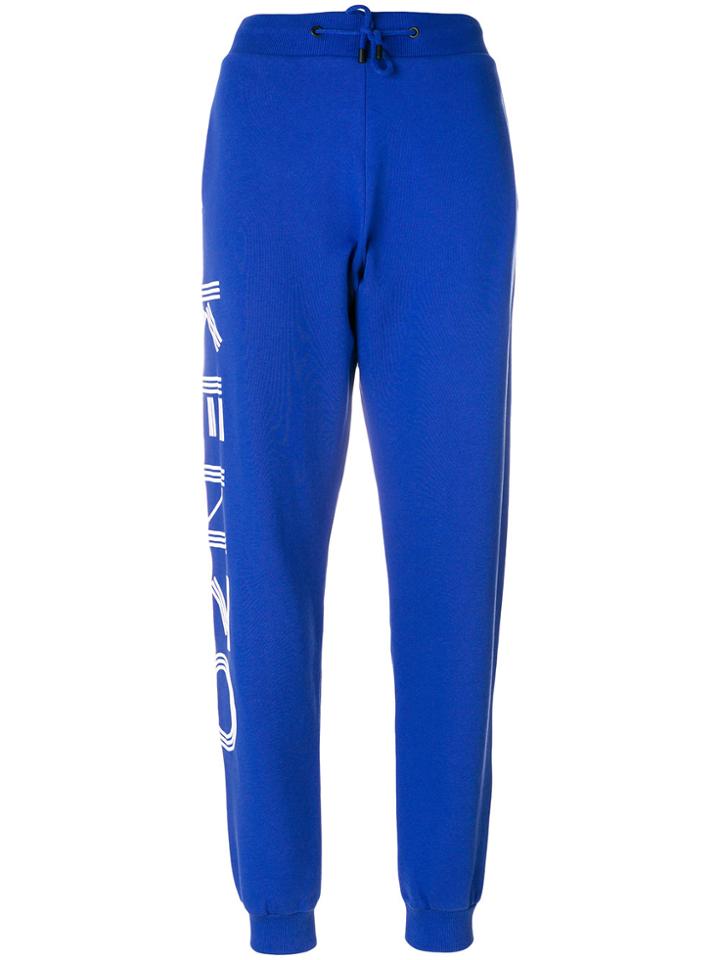 Kenzo Logo Print Track Pants - Blue