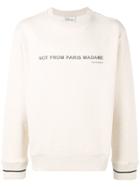 Drôle De Monsieur Crew Neck Sweatshirt - Nude & Neutrals