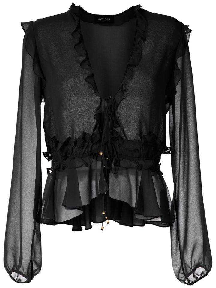 Olympiah Ravena Ruffle Blouse - Black