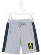 Msgm Kids Casual Shorts, Boy's, Size: 12 Yrs, Grey