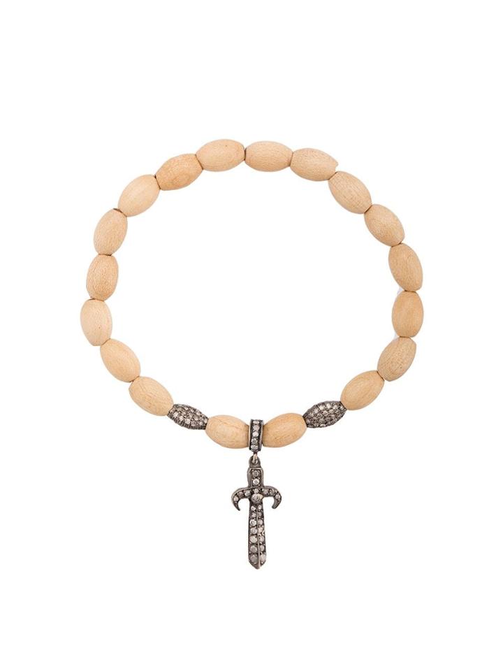 Loree Rodkin Sword Charm Bracelet - Nude & Neutrals