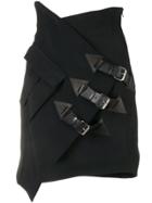 Redemption Buckle-detail Fitted Skirt - Black