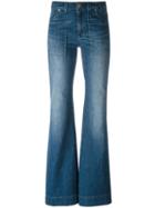 Michael Michael Kors Flared Jeans, Women's, Size: 6, Blue, Cotton/spandex/elastane