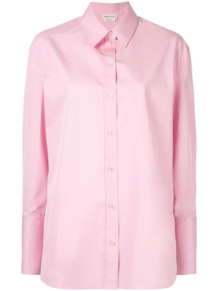Alexander Mcqueen Point Collar Shirt - Pink