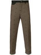 Education From Youngmachines Star Print Cropped Trousers - Brown