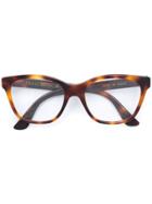 Gucci Eyewear Square Optical Glasses - Brown