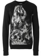 Balmain Horse Print Sweatshirt - Black