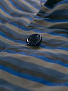 Aspesi Cropped Striped Jacket - Blue