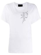 Philipp Plein Sequin Logo T-shirt - White