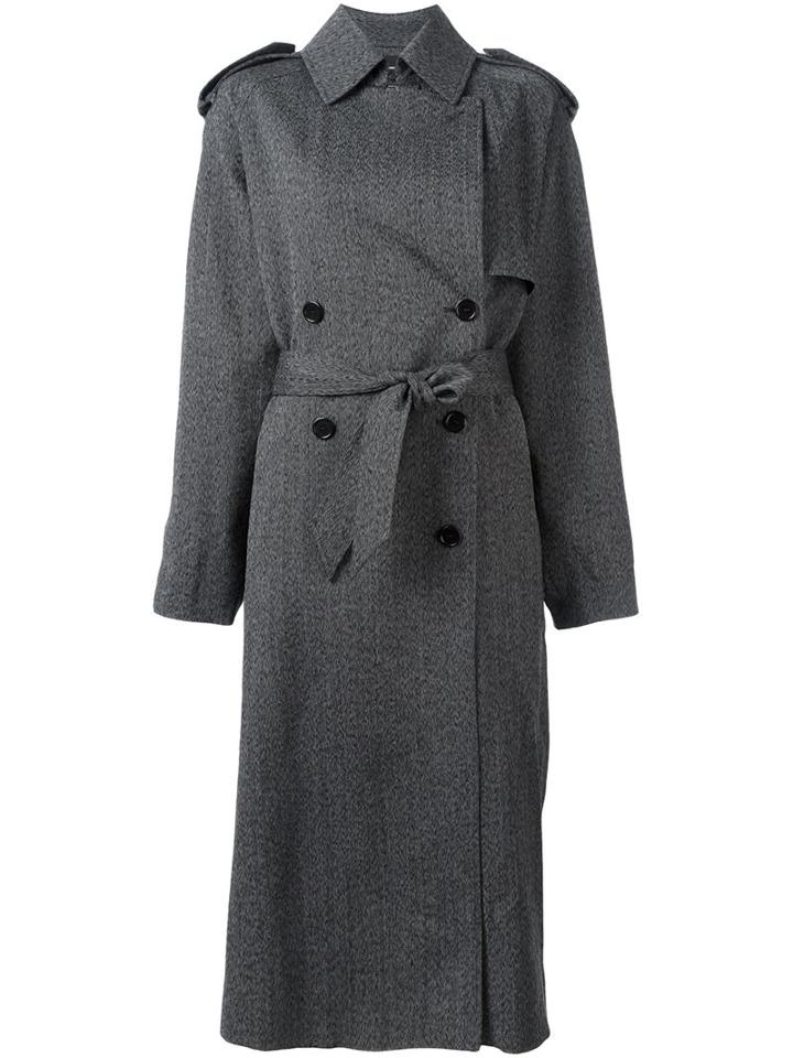 Isabel Marant 'jepson' Trench, Women's, Size: 38, Grey, Wool/cupro/viscose