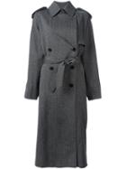 Isabel Marant 'jepson' Trench, Women's, Size: 38, Grey, Wool/cupro/viscose