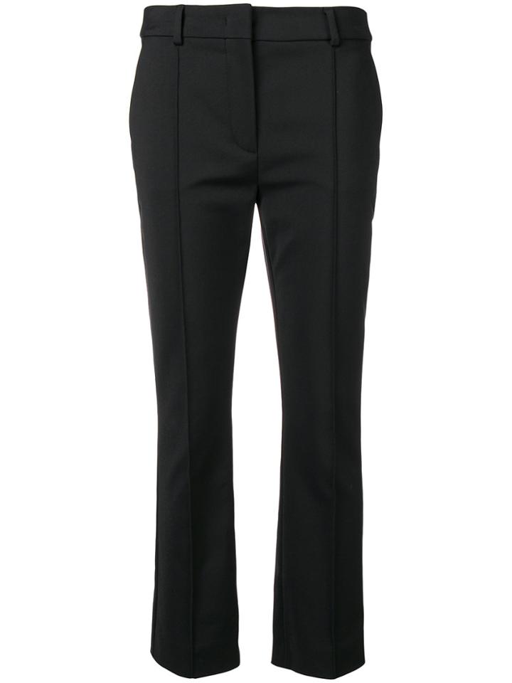 Sportmax Cropped Slim Fit Trousers - Black