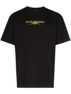 Liam Hodges Out Of This World Print Cotton T-shirt - Black