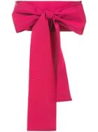 Sara Roka Bow-tied Belt - Pink & Purple