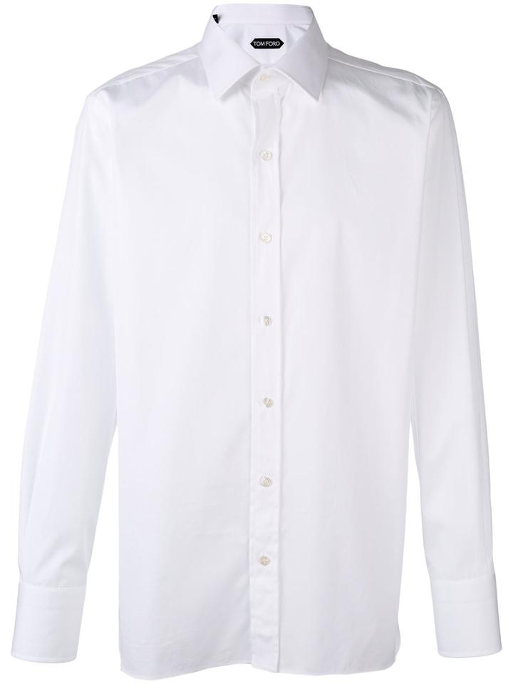 Tom Ford Classic Formal Shirt, Men's, Size: 42, White, Cotton