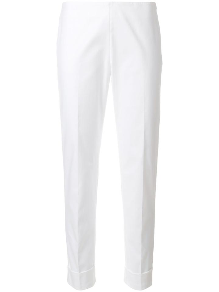 Peserico Tailored Fitted Trousers - White