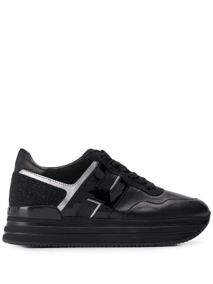 Hogan Rhinestone Sneakers - Black