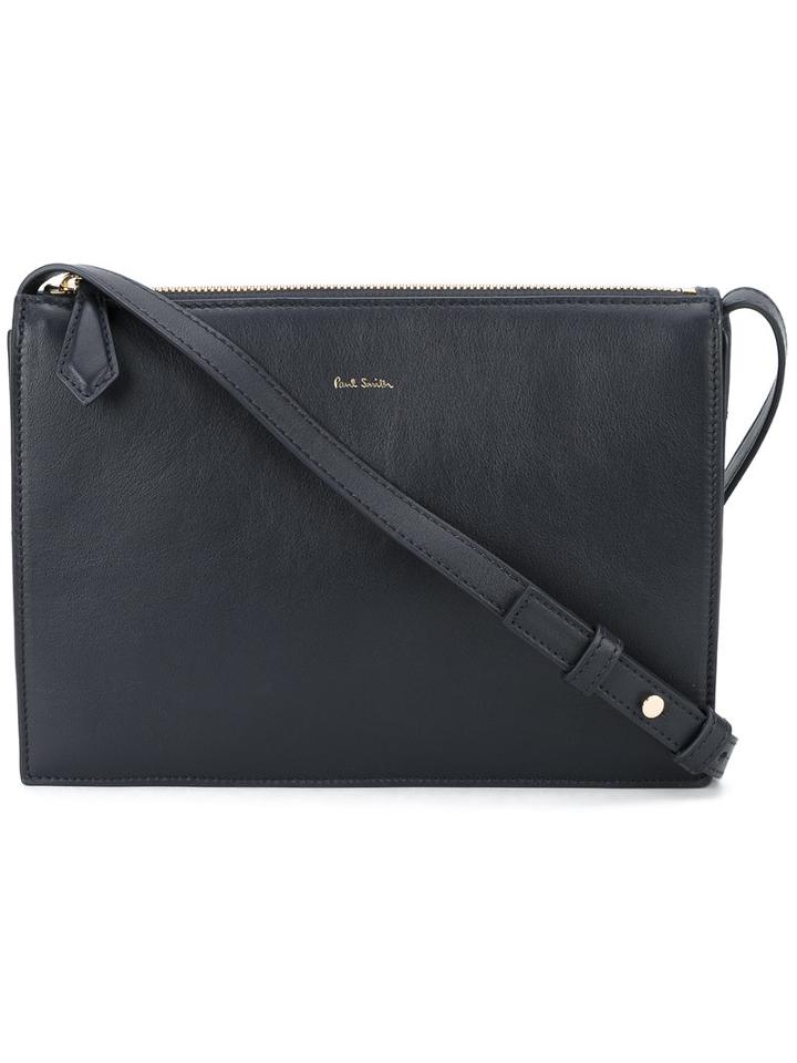 Paul Smith Zip Crossbody Bag, Women's, Blue, Calf Leather