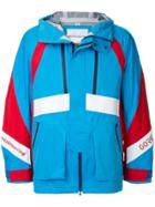 White Mountaineering Colour-block Windbreaker Jacket - Blue