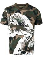 Valentino Printed T-shirt, Men's, Size: Large, Green, Cotton