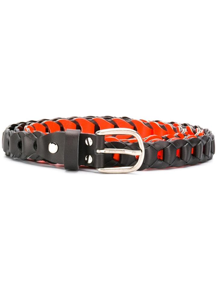 Marios Woven Contrast Belt - Grey